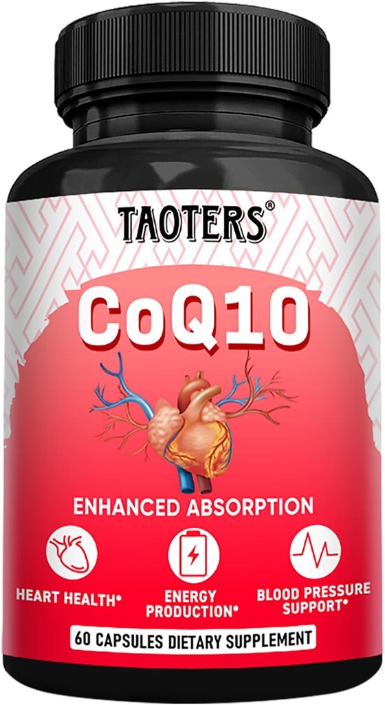 CoQ10 400MG tillæg Per Serving Medic124; Coenzym Q10 Kapsler med Organic Mælkebøtte Root 840MG, Calcium 64MG, Black Pepper Extract 40MG Medical & Energy Production Medical 124; 60 Kapsler