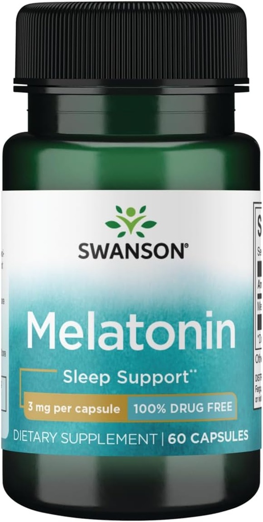 Swanson Melatonin 3 mg - 60 capsules