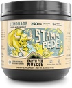 Earth Fed Muscle Stammpede Pre Workout Powder, Lemonade Flavor, 250mg Koffein Powder, 5g Beta Alanine, Citrullin, Taurine & Tyrosine, Gluten & Sugar Free Pre Workout, Keto Friendly, 26 Servere