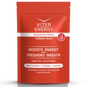 Viter Energy Coffeined Gum 60mg Koffein, B Vitamin, Guarana, Sugar Free. (kanel, 8oz, Bulk Bag)