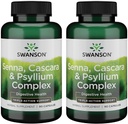 Swanson Senna Psyllium Cascara Complex GI Tract Regularity Support 90 Kapsler (2 Pack)