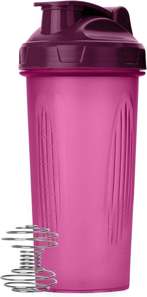 Mr. Pen- Shaker Flasker til Protein Mixes, 28 oz, 1 Pack, Purple, Protein Shaker Flaske med Wire Whisk Ball, Blender Flaske