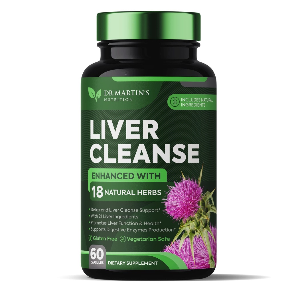 Lever Cleanse Detox & Repair Formel Supplements 124; For forbedret lever & Gut sundhed
