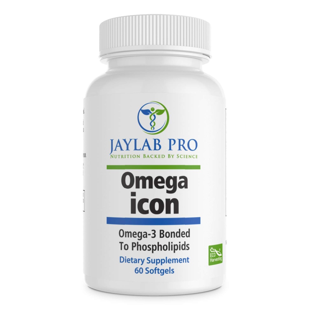 Omega Icon Antarktiske Superba Boost Krill Oil Supplement- Phospholipid Bound Omega-3 Kosttilskud, Astaxanthin, Understøtter hjerte sundhed, 1000mg- 100% Sporbar fra havet til Hylde