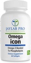 Omega Icon Antarktiske Superba Boost Krill Oil Supplement- Phospholipid Bound Omega-3 Kosttilskud, Astaxanthin, Understøtter hjerte sundhed, 1000mg- 100% Sporbar fra havet til Hylde