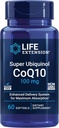 Life Extension Super Ubiquinol CoQ10, Heart Health Supplement, Cell Energy, oxiderende stress forsvar, Maksimal Absorption, 100 mg, Non- GMO, Gluten- Free, 60 bløddele