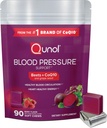 Qunol Beets Chews for Blood Pressure Support, 3 i 1 Beets + CoQ10 + Grape Seed Extract, Understøtter sund blodcirkulation og hjerte sund energi, 90 Chews