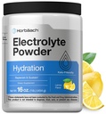 Horbäach Electrolytes Powder D124; 16 oz D124; 130 Servering D124; Hydration Supplement D124; Vegetar D124; Keto-Friendly D124; Non- GMO, Gluten Free Formel D124; Lemon Flavor