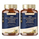 Totaria NMNH (Dihydronicotinamid Mononucleotid), NMNH Supplement w / Niacinamid (vitamin B3), Quercetin, Trans- Resveratrol, Support NAD +, Anti- Aging, Skin Cell Health & Energy, 240 Tæl