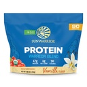 Organic Plant Based Protein Powder 124; Vegan Organic Protein Powder Vanilla Flavored with BCAA Aminoacids & Hemp Seed Pea Blend Medical 124; Non- GMO Soy Dairy Filler & Gluten Free (Vanilla, 90 Servere)