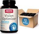 Jarrow Formulas Vision Optimizer Veggie Caps- 90 Count - Eye Supplement- Dietary Supplement- with Grape Seed Extract, Lutein & Zeaxanthin, Quercetin & More- Non- GMO- Gluten Free, Pack of 12