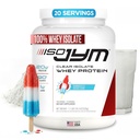JYM Supplement Science Iso JYM Bombsicle, 90 kalorier, 100% Whey Protein Isolate, Zero Fat, Zero Sugars, mikes Clear, for kvinder og mænd, 20 Servere
