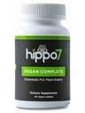 Hippo7 Vegan Complete Multivitamin Vitamin B12, D-vitamin, Omega-3 DHA + EPA, Calcium, Jod, Zink & Jern. (1 flaske, 60 Softgels)