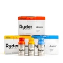 Ryde: Discovery Pack C124; Energize, Focus & Relax Shots C124; Green Tea Coffein, Taurine, Ginseng, B Vitamin, L- Theanine, Lemon Balm, Chamomile C124; 0 Kalorier, 0 Sukker Coffein 124; Variety Pack - Prøv dem alle (24 Pack)