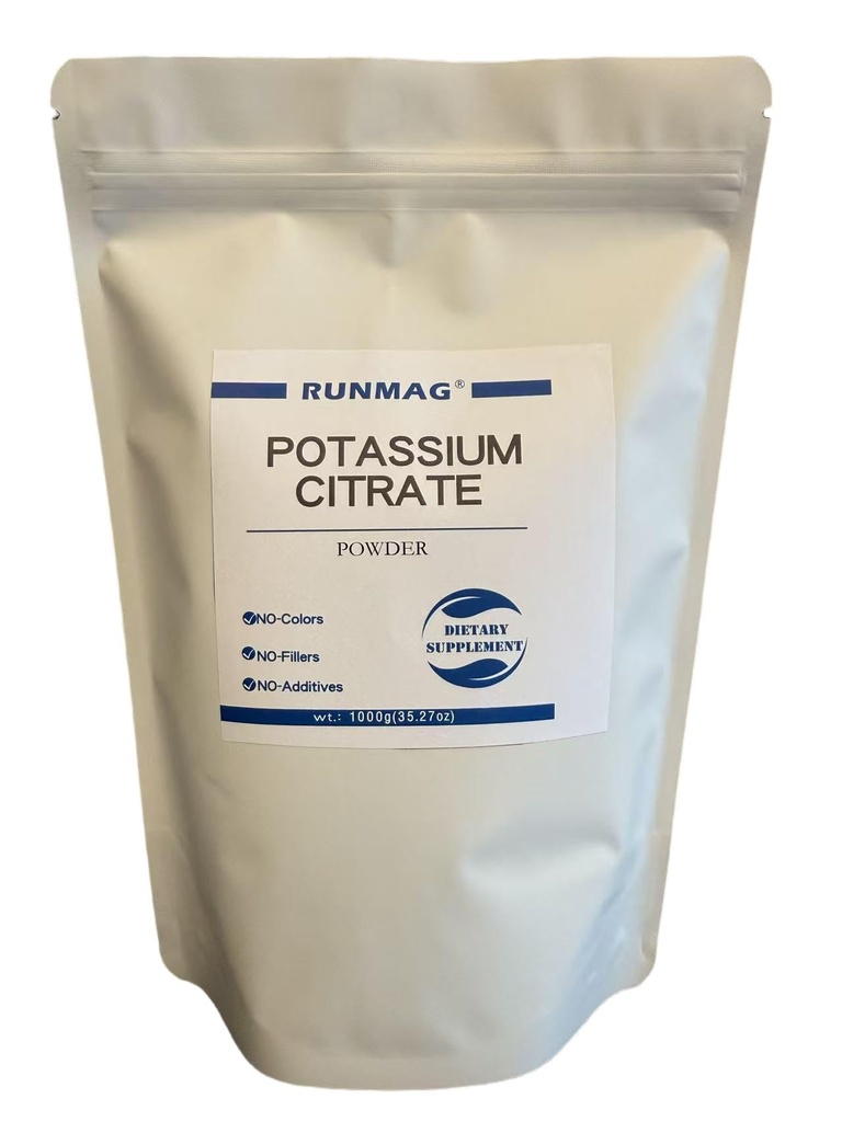Naturligt organisk kalium Citrat pulver 1000g