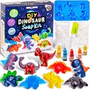 Original Stationery Dinosaur Sæbe Making Kit for Kids, DIY Sæbe Kit med Dino Shaped Trays, Sæbe Base, Ink Farver og dufte, Fun Educational Science Kits for Boys and Girls, Creative Kids Legetøj