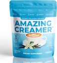 Superfoods Company Amazing Creamer med Collagen - Keto Creamer- Hyaluronic Acid & MCT Oil - Brain Boost & Curbs Cravings - Understøtter sund hud & hår - Diet- Friendly [30 Servere] [Vanilla]