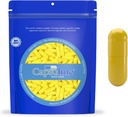 Farvet størrelse 0 Tomme Gelatine kapsler af Capsulin - Gul / Gul 10000 Greve