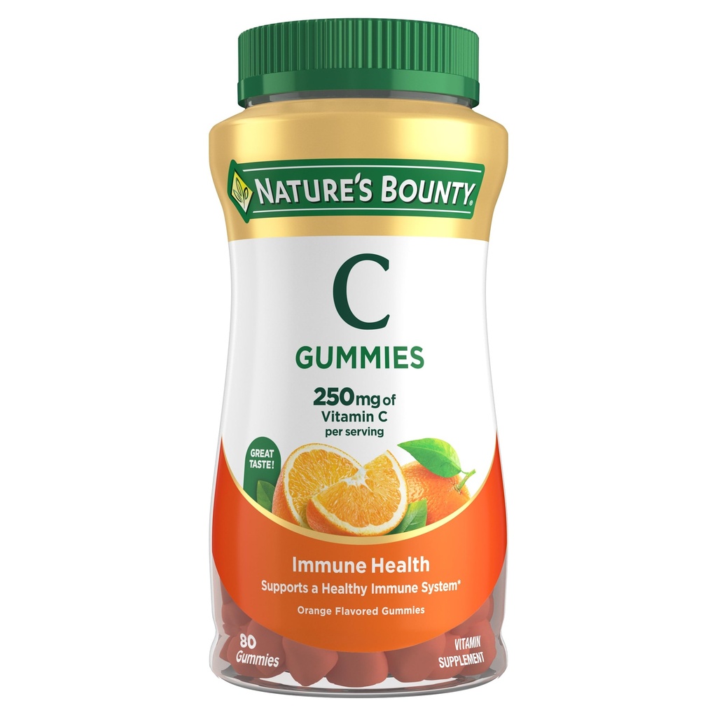 Nature 's Bounty Vitamin C, Orange, 80 Greve