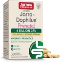 Jarrow Formulas ® Jarro- Dophilus ® Prenatal Probiotika til kvinder, 6 Millioner CFU, Understøtter en sund graviditet, 30 Veggie kapsler, 30 dages forsyning