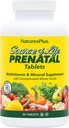 Natures Plus Kilde of Life Prenatal - 800 mcg Folate, 90 Vegetariske tabletter - Alle naturlige prenatal Vitamin & Min med Iron & Calcium - Optimal sundhed & energi - Gluten- Free - 45 Servering