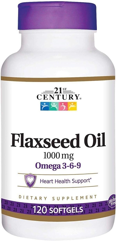 ij Flaxseed Oil Omega 3- 6- 9 Kosttilskud Softgels 1000mg 120 ct
