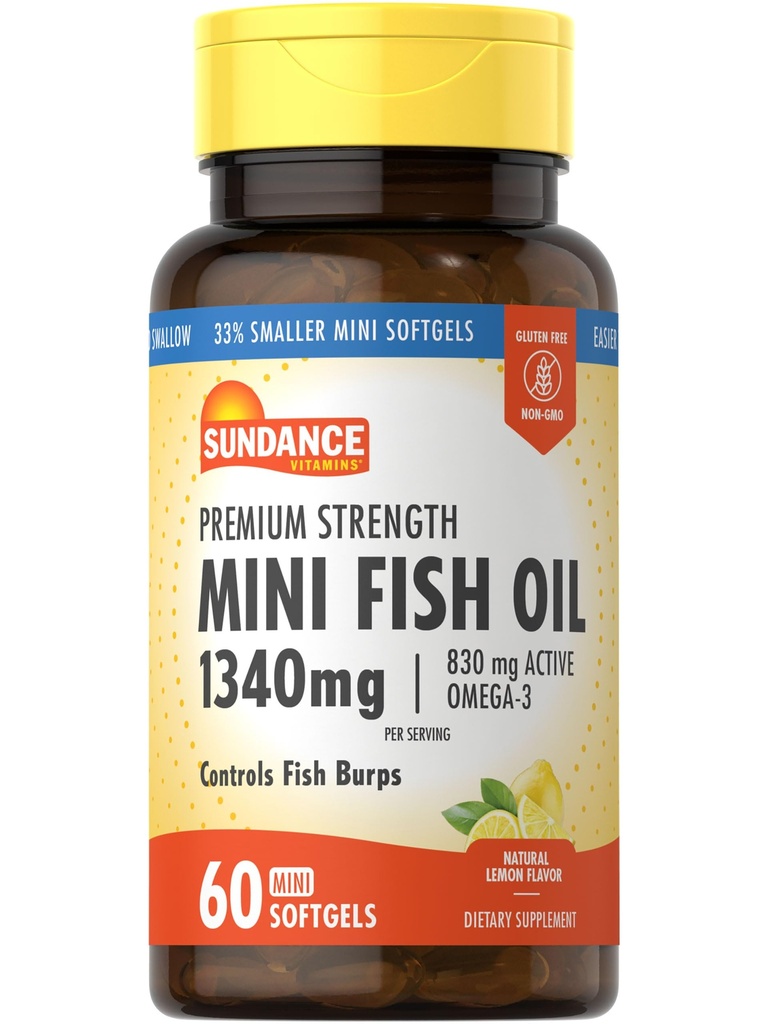 Sundance Mini Fish Oil Softgels 1340mg
