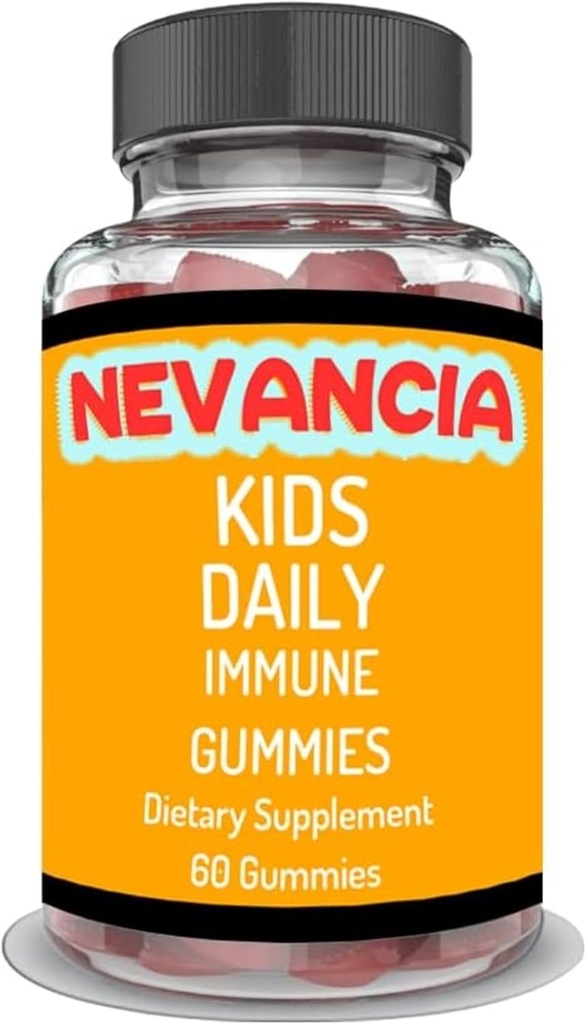 Kids Daily Immuno Gummies med Elderberry, C-vitamin, Zink, Immuno Support, Hud Sundhed, Antioxidant Support, for Kids, Elderberry Flavor, 60 Gummies