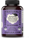 Elderberry Gummies - 60 Count Natural med zink, C-vitamin, & Elderberry (Sambucas)