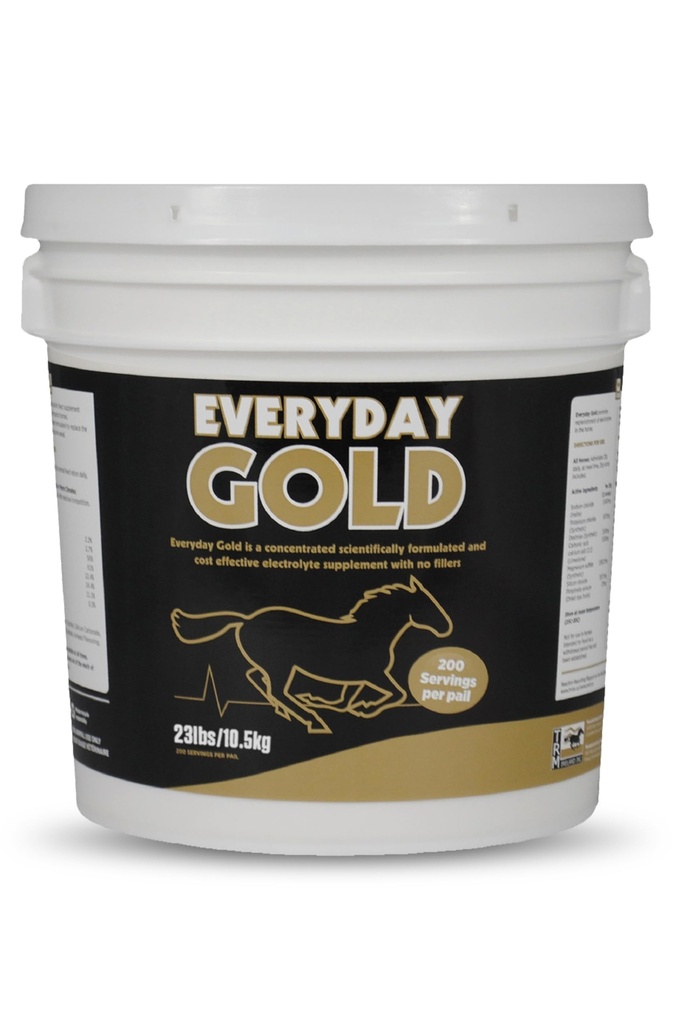 TRM Everyday Gold Electrolyte Horse Supplement for Performance and Recovery; Natrium, Kalium, Magnesium, Calcium - 22 LB (10 kg) - 22 LB