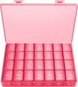 XL Pille Organizer 4 gange om dagen, BUG HULL ekstra store ugentlige pilleboks sag, 7 dages Vitamin Container Daglig Pill Holder for Cod- Lever Oil, Vitamin, Kosttilskud