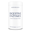 BodyHealth fordøjelsesenzymer Fuld Spectrum fordøjelsesstøtte (180 hætter), betain, Pepsin, Pancreatin BPP Indfyldt med enzymer og probiotika, Relief for Mave Bloating, Heartburn, Gas, Forstoppelse