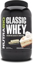NutraBio Classic Whey Protein Powder- 25G Protein Per Scoop - Full- Spectrum Aminosyreprofil - Ingen Fillers, Kunstige Farver, Preservatives - (Banana Cream Pie, 2 Pounds)