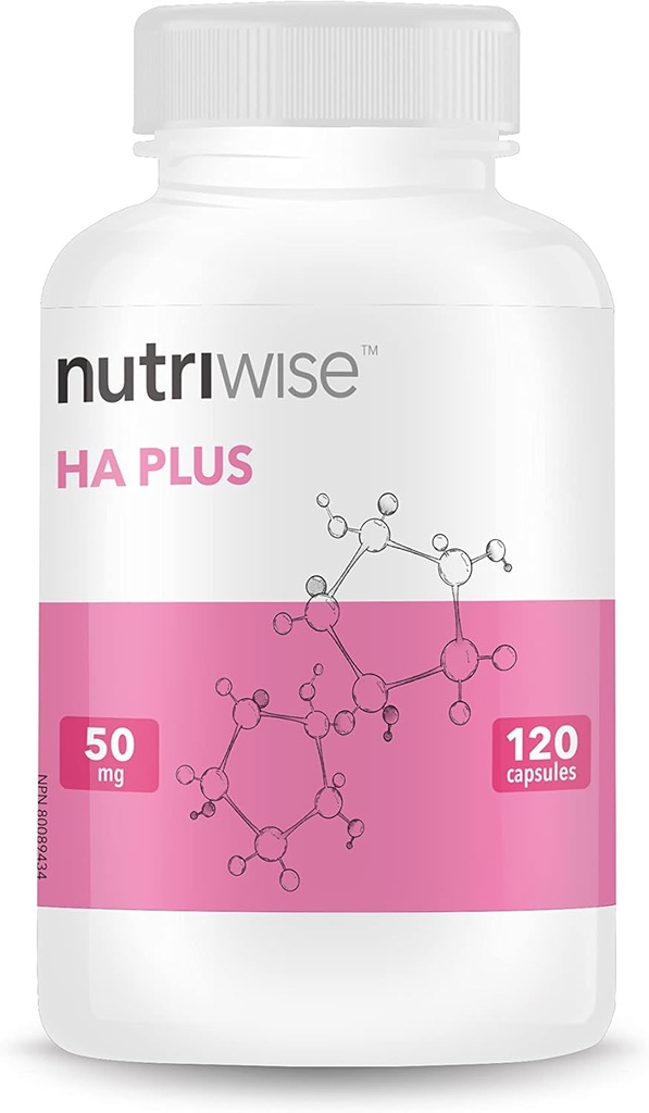Næringsmæssigt HA Plus høj potens Hyaluronsyre + kollagen 120 Kapsler