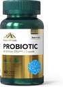 Probiotisk 60 Millioner CFU = 124; Understøtter fordøjelsessygdomme og immunforsvar (1 flaske-60 Capsules- 2mo Supply) = 124; Indeholder 7 naturlige probiotiske stammer = 124; Non- GMO Gluten & Soy Free
