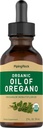 Piping Rock Oil of Oregano Organic Liquid Drops Mex124; 2 fl oz Mex124; with Extra Virgin Olive Oil Mex124; Herbal Extract Supplement Mex124; Non- GMO, Gluten Free