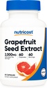 Nutricost Grapefrugt Seed Extract 2,000mg, 60 Vegetariske Kapsler - Gluten Free, Non- GMO