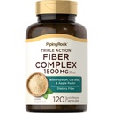 Piping Rock Fiber Complex Supplement- 124; 1500mg - 124; 120 Kapsler - 124; Triple Action Pills - 124; med Psyllium, Oat Bran, og Apple Pectin - 124; Non- GMO, Gluten Free