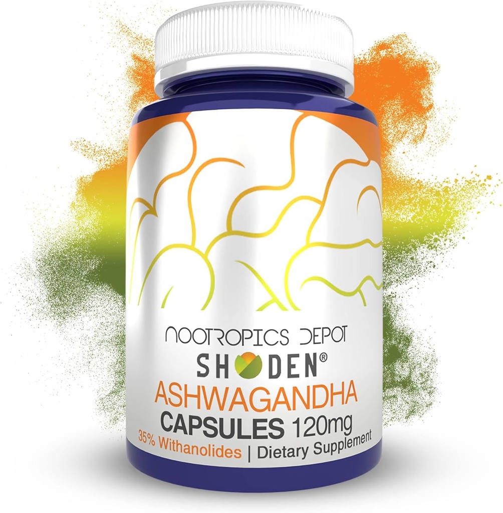 Nootropics Depot Shoden Ashwagandha Uddrag Kapsler 124; 120mg