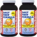 Yerba Prima Daily Fiber Formel 16 oz (Pack of 2) - Premium Dietary Fiber Supplement, Non-GMO, Gluten Free, Made in The USA, Orange Flavor