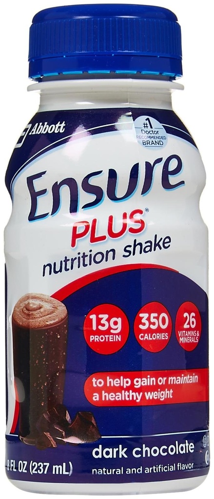 Sikre Plus Nutriton Shake mørk chokolade - 6 PK