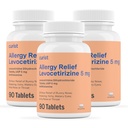 Curist Generisk Levoctirizine Dihydrochlorid 5mg Bulk (270 tabletter), Allergi piller, 24 timers Allergi Relief - Allergi medicin (3 pakker med 90 tabletter)