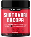 6in1 Shatavari Powder Organic - Blended with Shatavari Root, Bacopa Monnieri, Ashwagandha Root, Vitex Berry, Fenugreek & Black Pepper - Understøtter foryngelse, fremmer energi & Vitality - 4 Oz