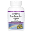 Naturlige faktorer Stress- Relax Suntheanine L- Theanine 125 mg, Non- Drowsy Stress Support for mental Calmness and relaxation, 60 kapsler