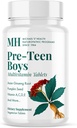 MICHAEL 'S Health Naturopatic Programmer Pre- Teen Boys Daily Multivitamin - 60 Vegetariske tabletter - med Mand Herbal Blend - Kosher - 60 Servere