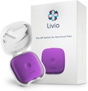 Livia menstruation smertelindring, lilla - Off- Switch for Periode Pain - Portable & Discreet - Genopladelig, Op til 12 Timer batteri - Komplet Kit med Stick-On Pads - Go- til Travel Partner
