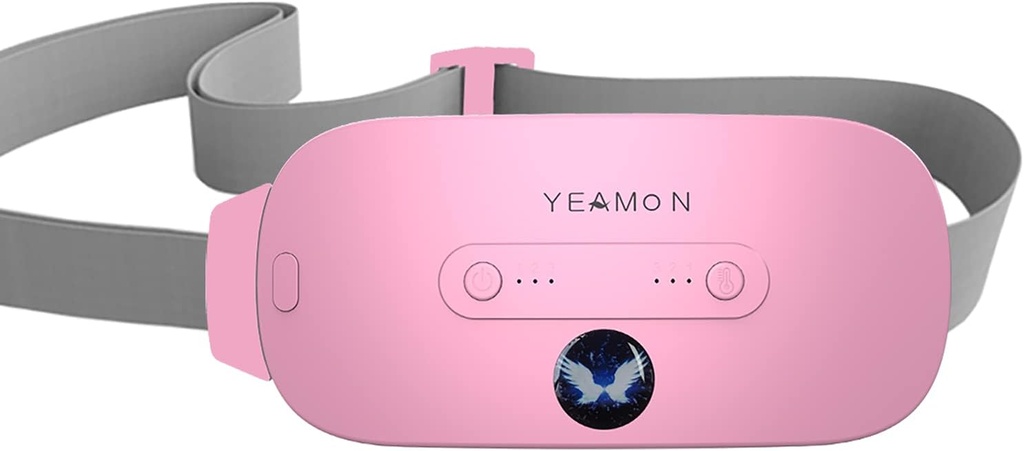 Bærbar Cordless varmelegeme, Elektrisk waistbælte, Fast varmelegeme med 3 varmelegemer og 3 massagemodes, Ryg eller Belly varmelegemer, Gaver til hende, Kvinder og Pige