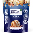 About Time Keto Shake with Bovine Collagen Protein + MCTs from Coconuts - 19g Fat, 10g Protein, 5g Net Carbs - Vanilla Caramel, 1lb