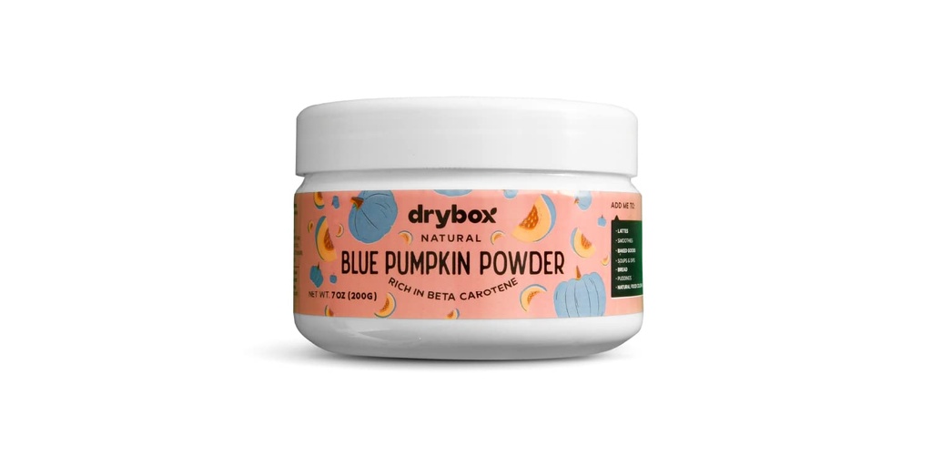 tørbox Jarrahdale Blue Pumpkin Powder, Pure Poweded Superfood Supplement, Pumpkin Spice Latte og Pumpkin Pie, Great Source of Beta Caroten and Vitamin A, 7 Ounces (200 Bedste)