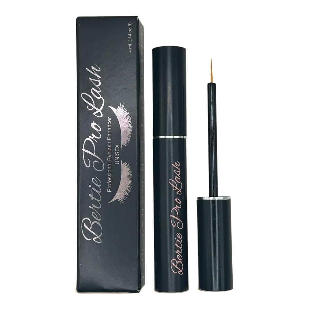 Bertie Pro Lash Enhancing Eyelash og Eyebrow Growth Hair Serum (4 ml) Premium Make Up Vegan & Cruelty- fri behandling for naturlige lashes, udvidelser & Øjenbryn.
